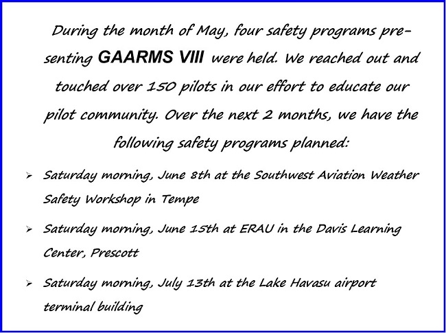 gaarms report june 2019 safety programs