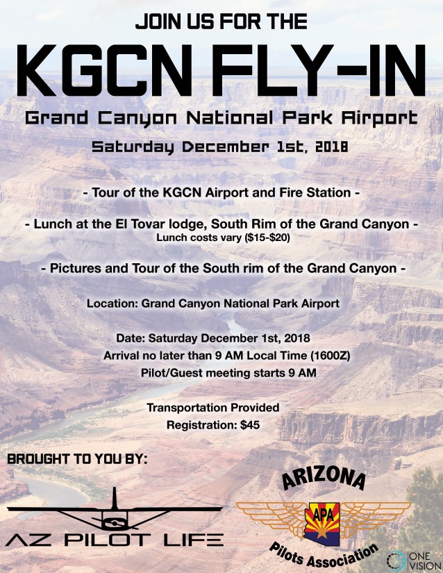 kfcn fly in grand canyon national park airport