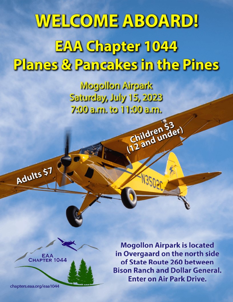 2023 07 15 eaa chapter 1044 planes and pancakes in the pines