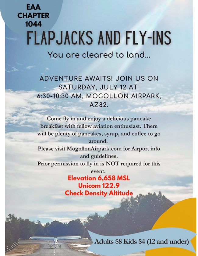 flapjacks and fly ins mogollon airpark az82 2025