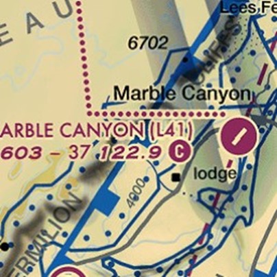 day trip activities seligman and marble conyon map