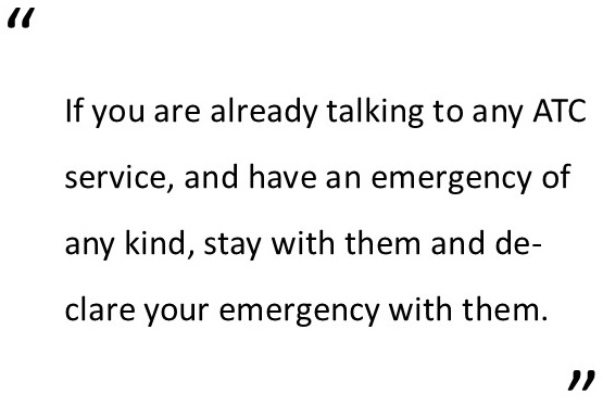 emergency in flight declare your emergency