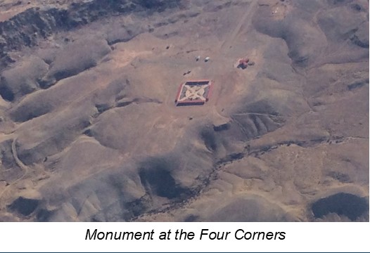 flying on the edge monument at the four corners