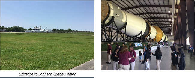 hello from nasa johnson space center entrance