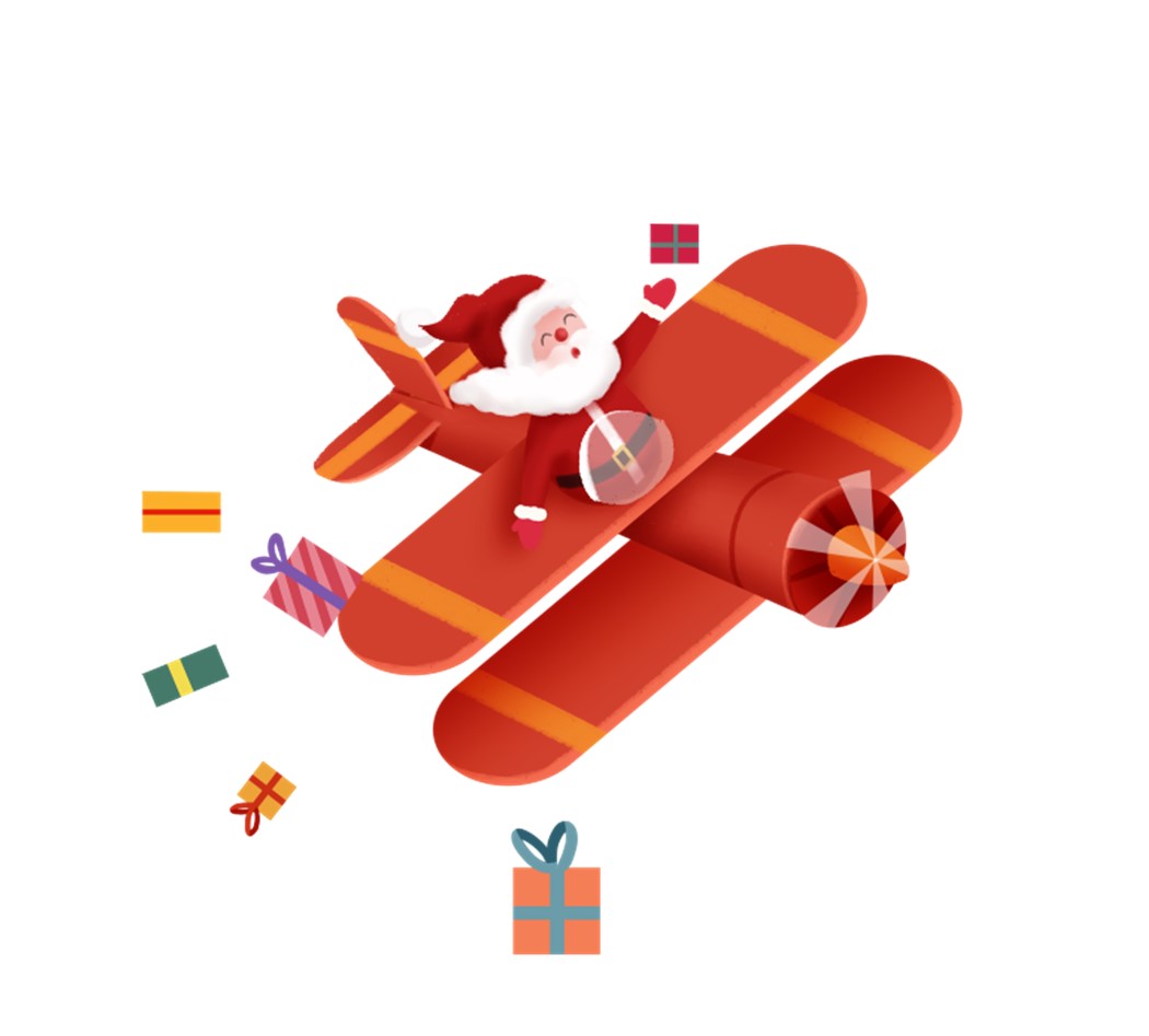 the faa and santa clause rooftop plane 2