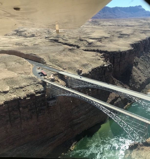 unusual paved public use airports in arizona navajo bridge over marble canyon