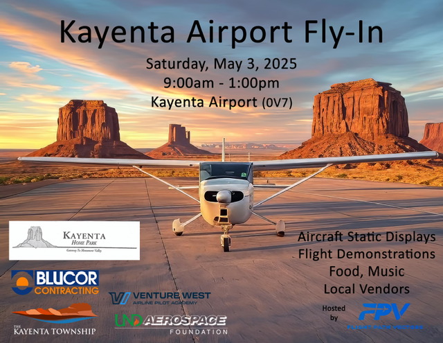 2025 kayenta airport fly in may 3 ov7
