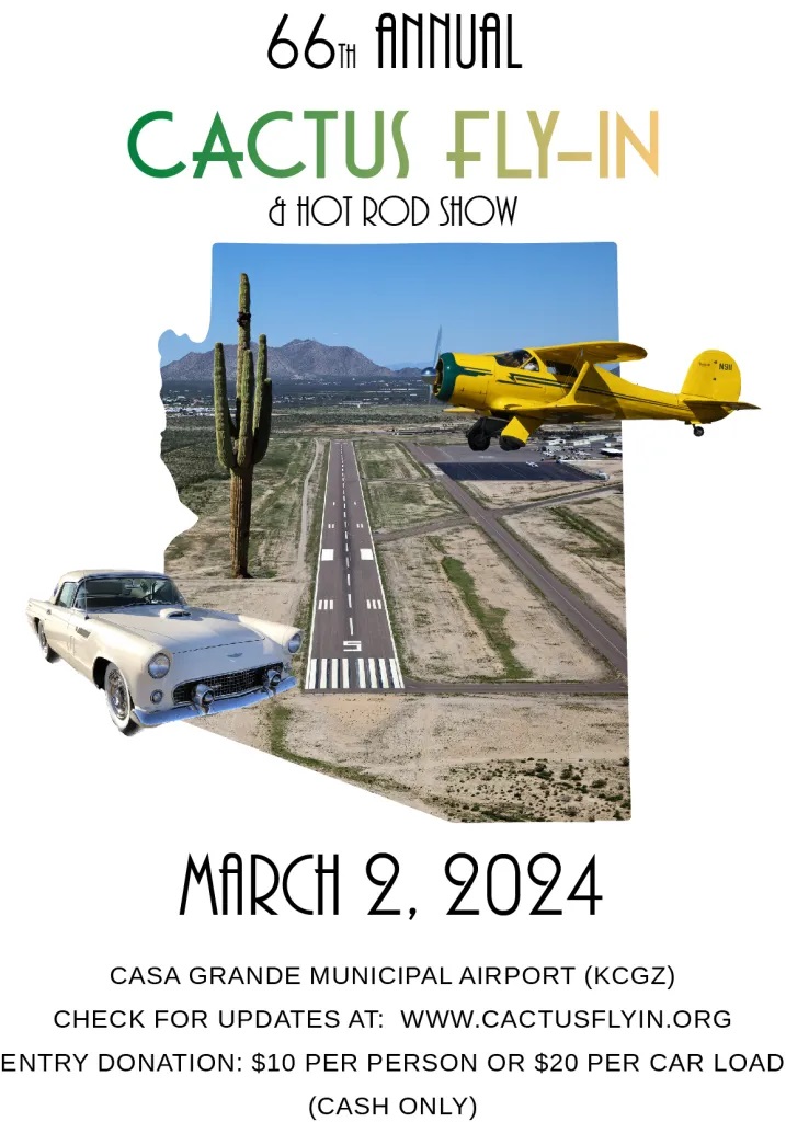 66th annual cactus fly in and hot rod show 2024