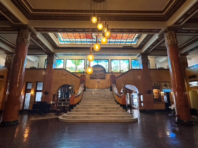 douglas weekend getaway gadsden hotel grand stairway