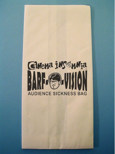 motion sickness barf bag