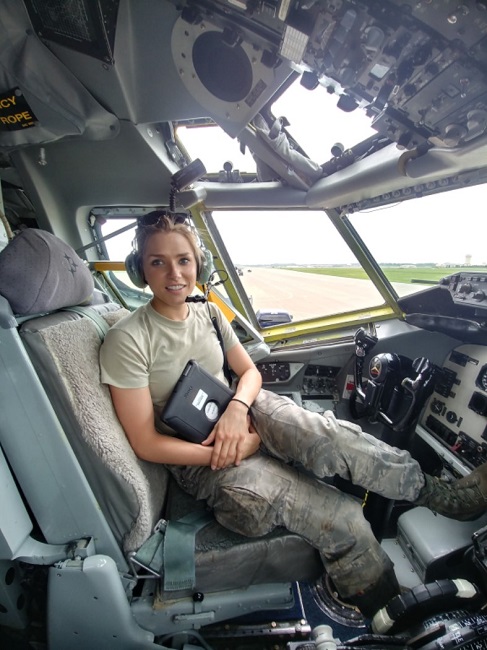 maintenance inside the kc135