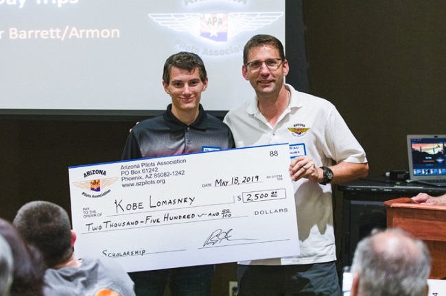 scholarship winner kobe lomasney 2